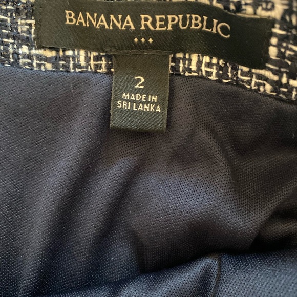 Banana Republic Tweed Skirt Size 2 - Picture 3 of 4